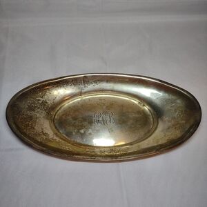 Antique sterling silver monogrammed bread server